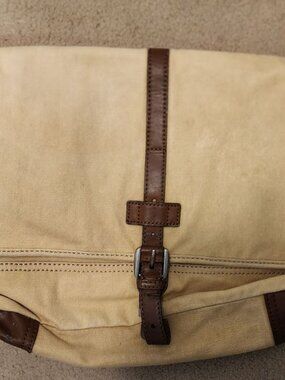 Fossil Emerson EW Messenger Crossbody Canvas Laptop Bag